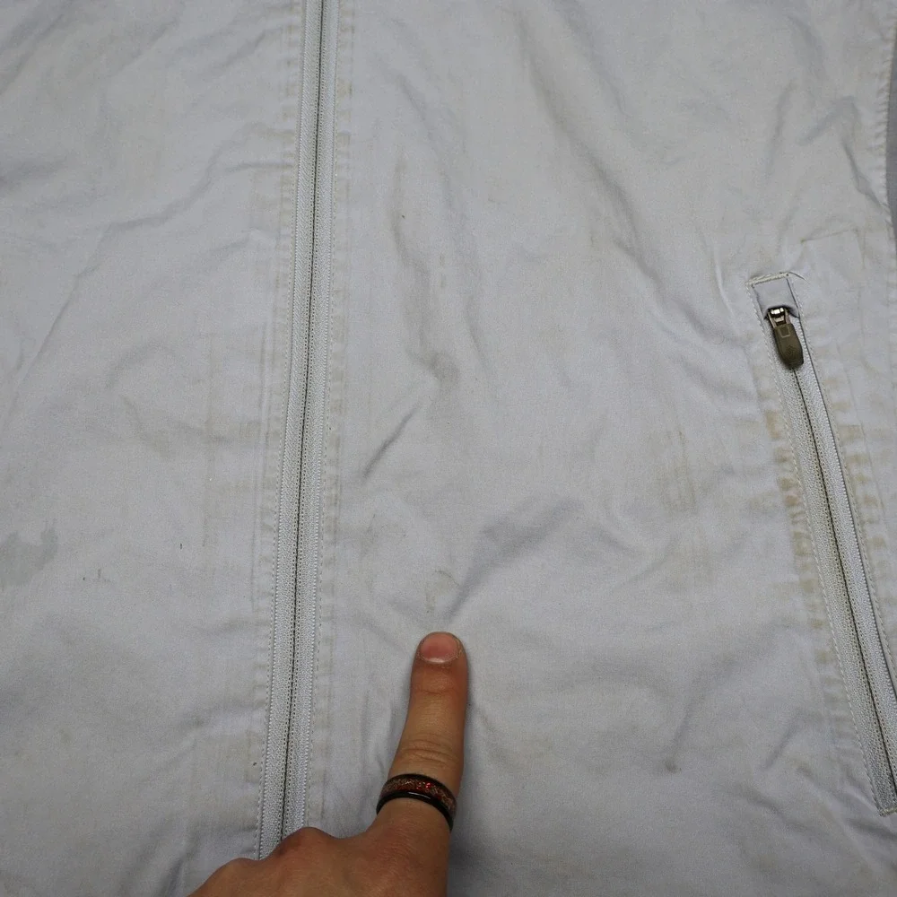 Columbia Jacket Womens Medium Blue Omni Heat Thermal Full Zip Rain‎ Wind Fall